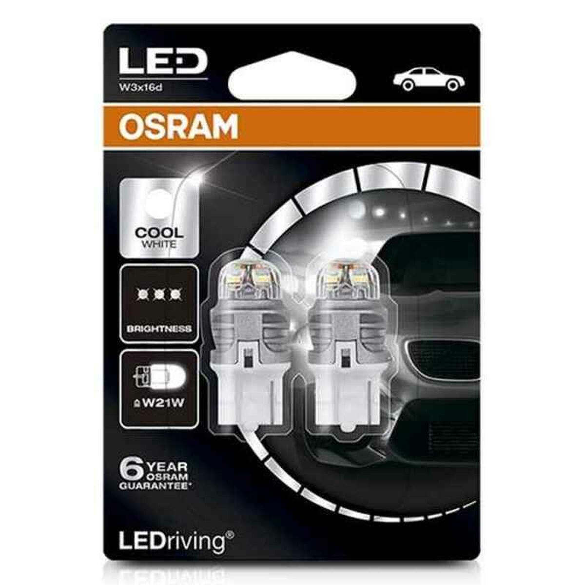 KALINDRA | BB. Automotive Bulb OS7905CW-02B Osram W21W 2W 12V 6000K (2 Pieces)