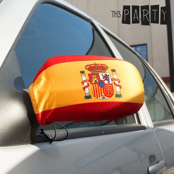 KALINDRA | BB. Spanish Flag Rear View Mirror Cover (Pack of 2)