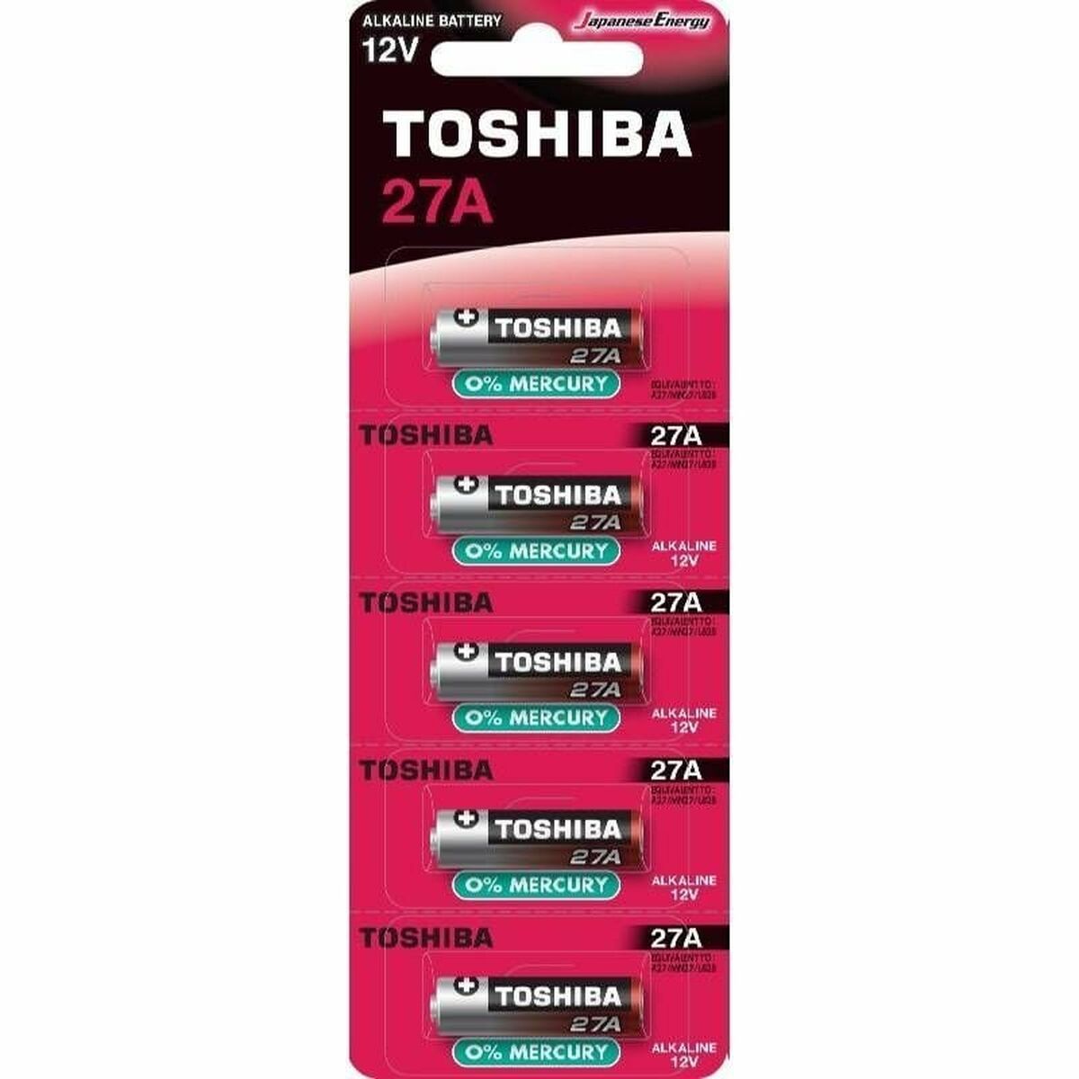 KALINDRA | BB. Rechargeable Batteries Toshiba 27A 12 V (5 Units)