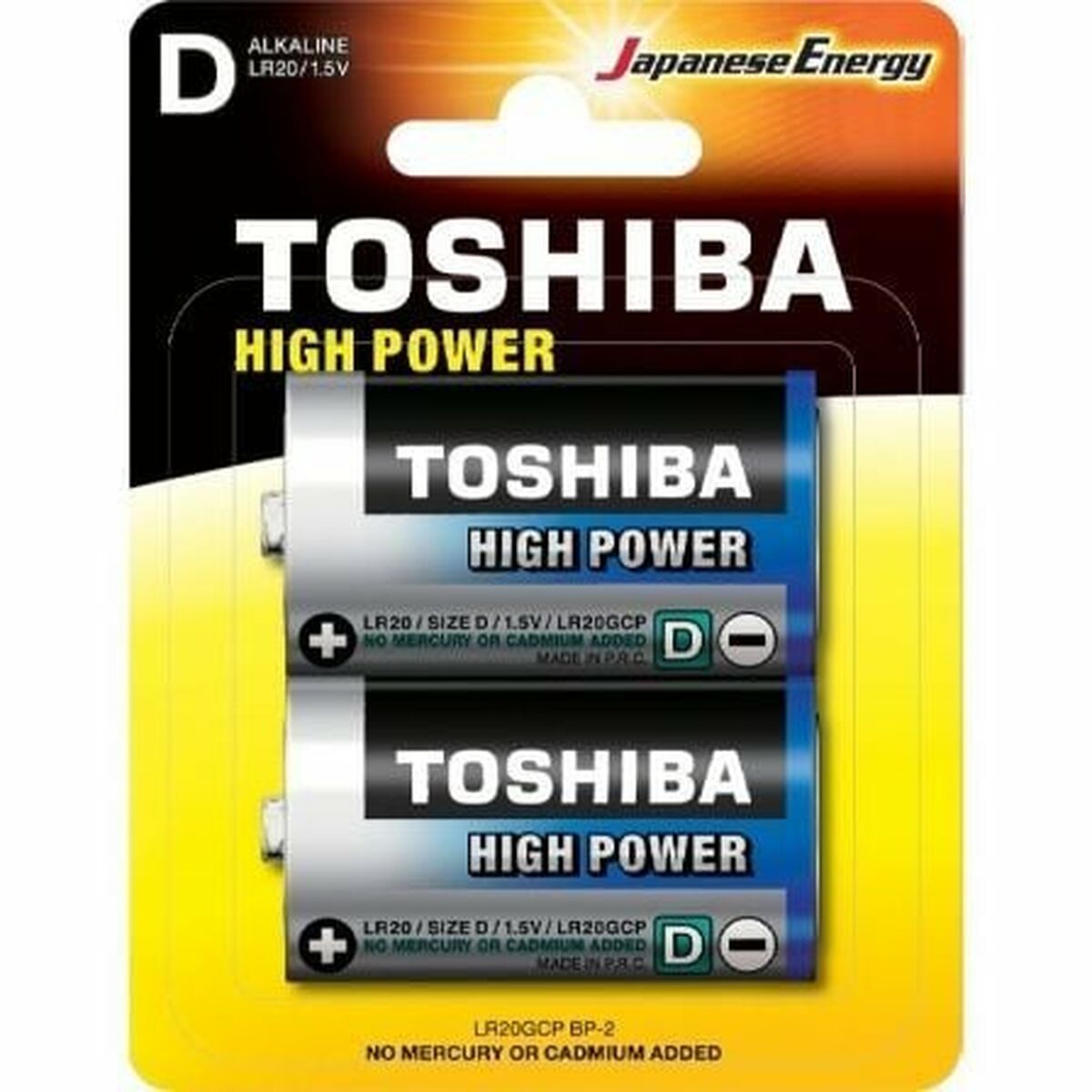 KALINDRA | BB. Rechargeable Batteries Toshiba LR20GCP BP-2 1,5 V