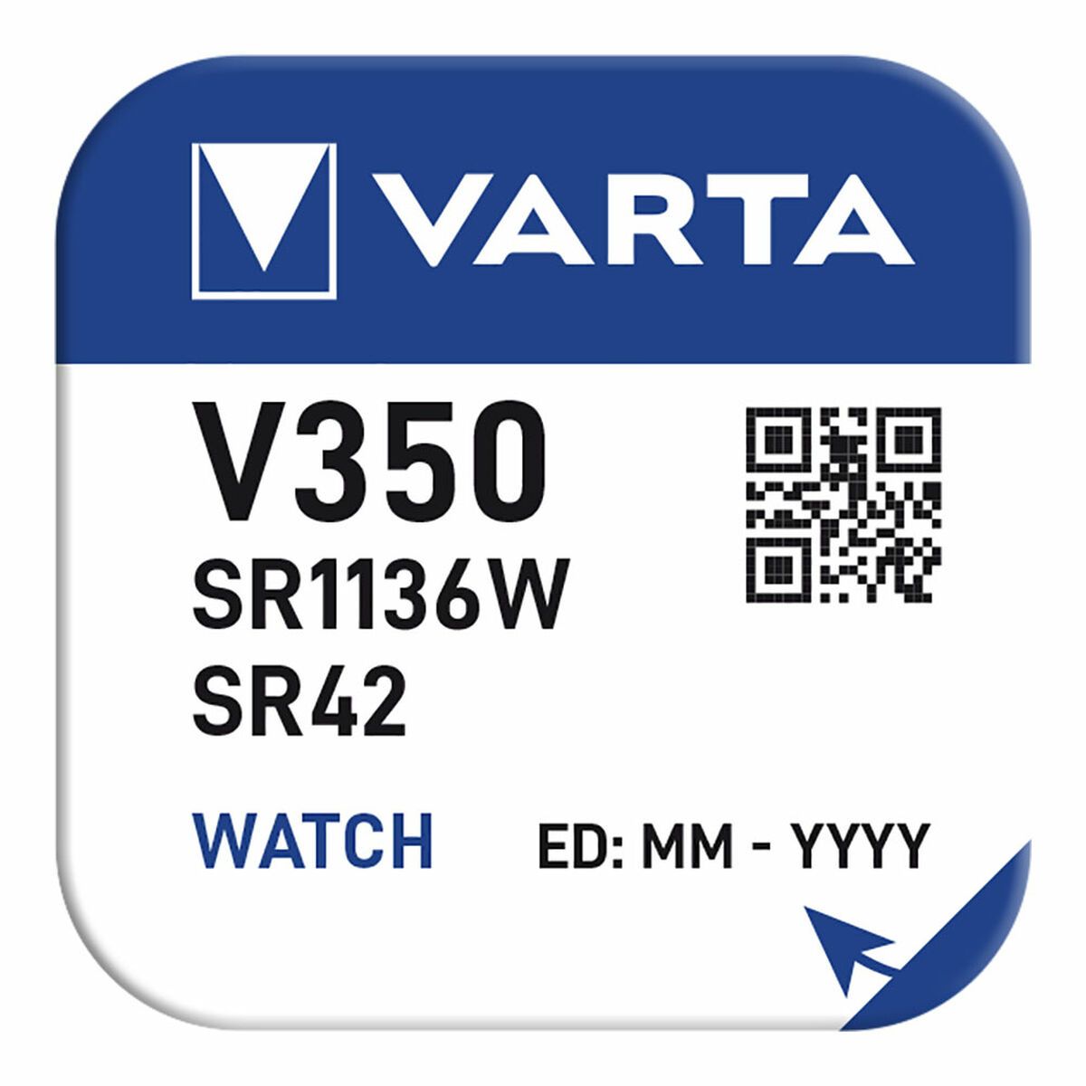 KALINDRA | BB. Lithium Button Cell Battery Varta Silver V350
