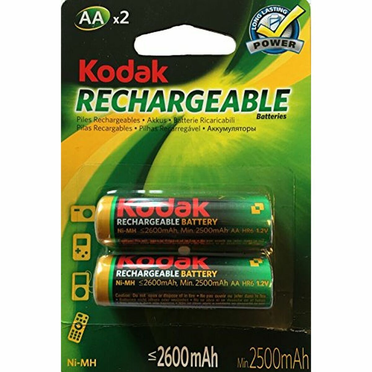 KALINDRA | BB. Rechargeable Battery LR6 Kodak NI-MH 2600 mAh (2 pcs)