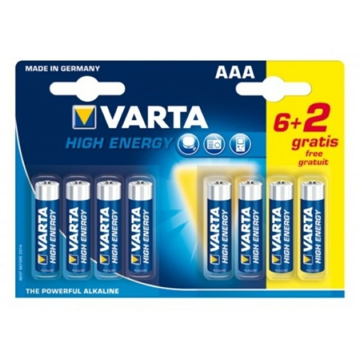 KALINDRA | BB. Battery Varta LR6 AAA 1,5V High Energy (8 pcs)