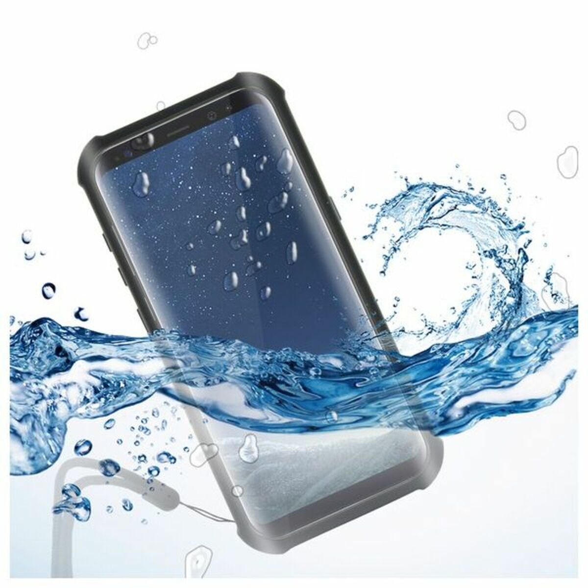 KALINDRA | BB. Waterproof case Samsung Galaxy S8+ KSIX Aqua Case Black Transparent