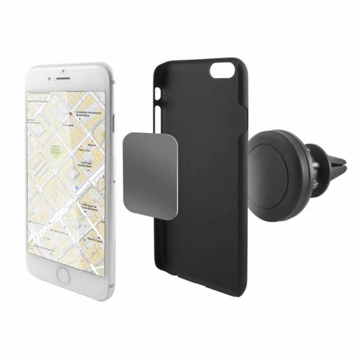 KALINDRA | BB. Magnetic Mobile Phone Holder for Car KSIX 360º Black
