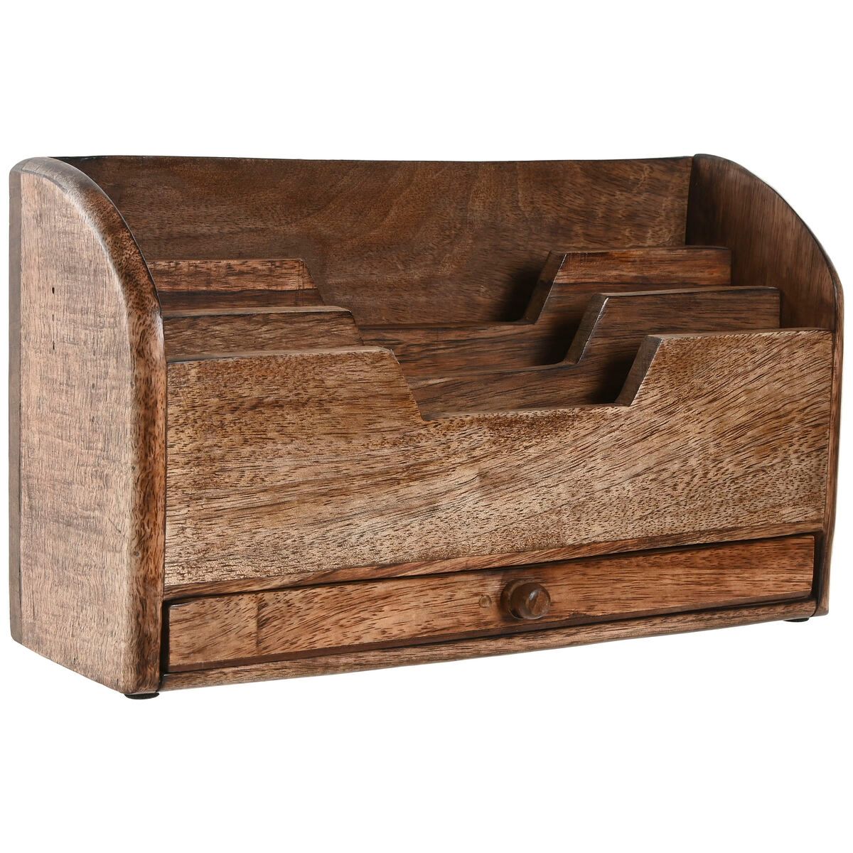 KALINDRA | BB. Organiser Home ESPRIT Brown Mango wood 30 x 11 x 17 cm