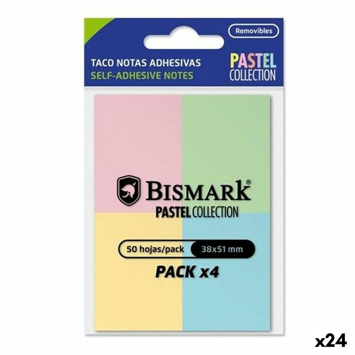 KALINDRA | BB. Sticky Notes Bismark Multicolour 38 x 51 mm (24 Units)