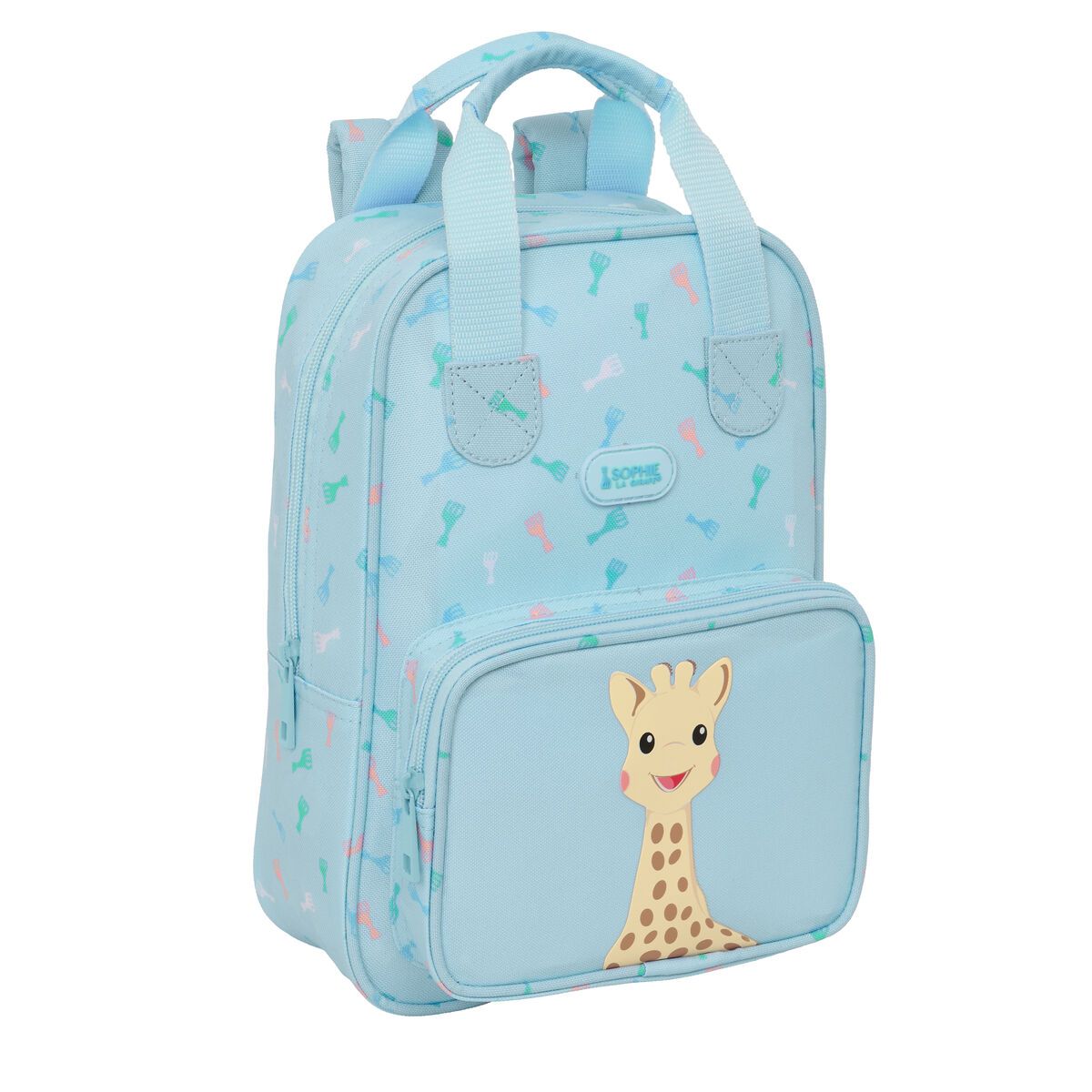 KALINDRA | BB. School Bag Sophie la Girafe Light Blue 20 x 28 x 8 cm
