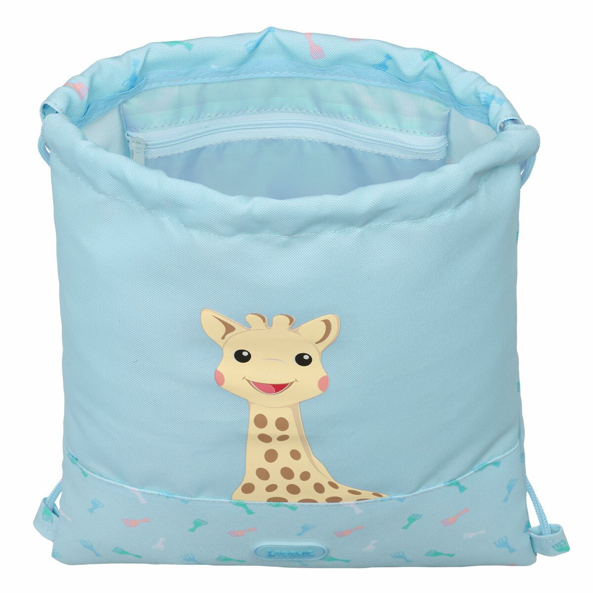 KALINDRA | BB. Backpack with Strings Sophie la Girafe Blue 26 x 34 x 1 cm