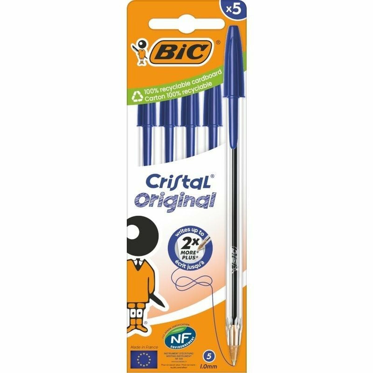 KALINDRA | BB. Set of Biros Bic Bic Cristal Original 516344 Blue