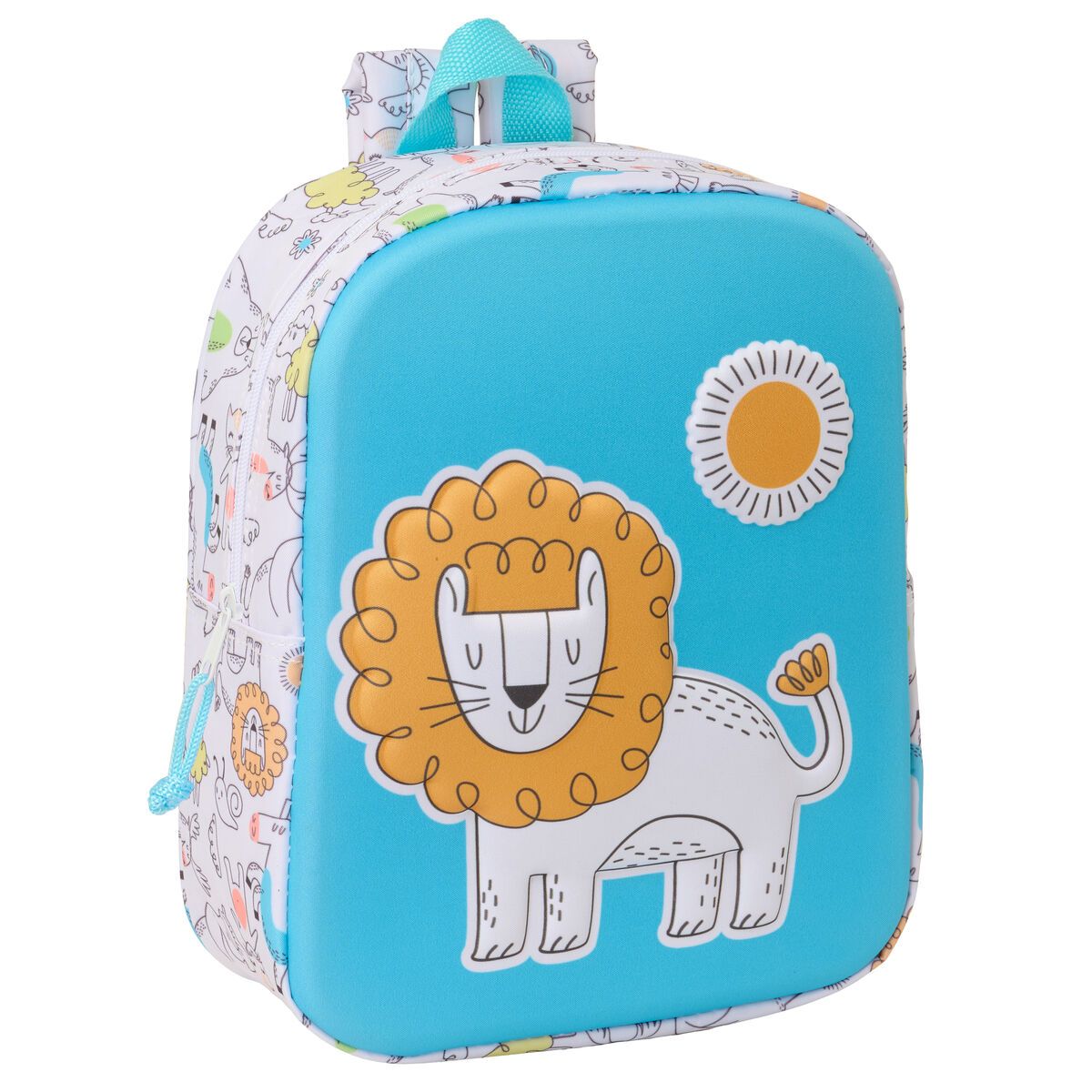 KALINDRA | BB. Child bag Safta Blue White 22 x 27 x 10 cm 3D