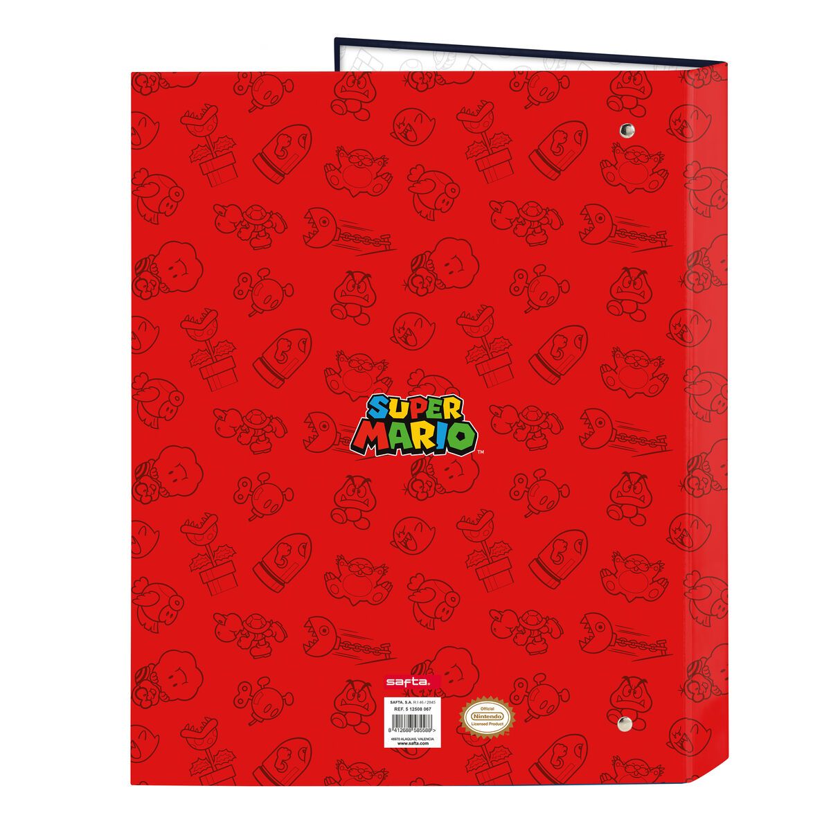 KALINDRA | BB. Ring binder Super Mario Trick Red Dark blue A4 26.5 x 33 x 4 cm