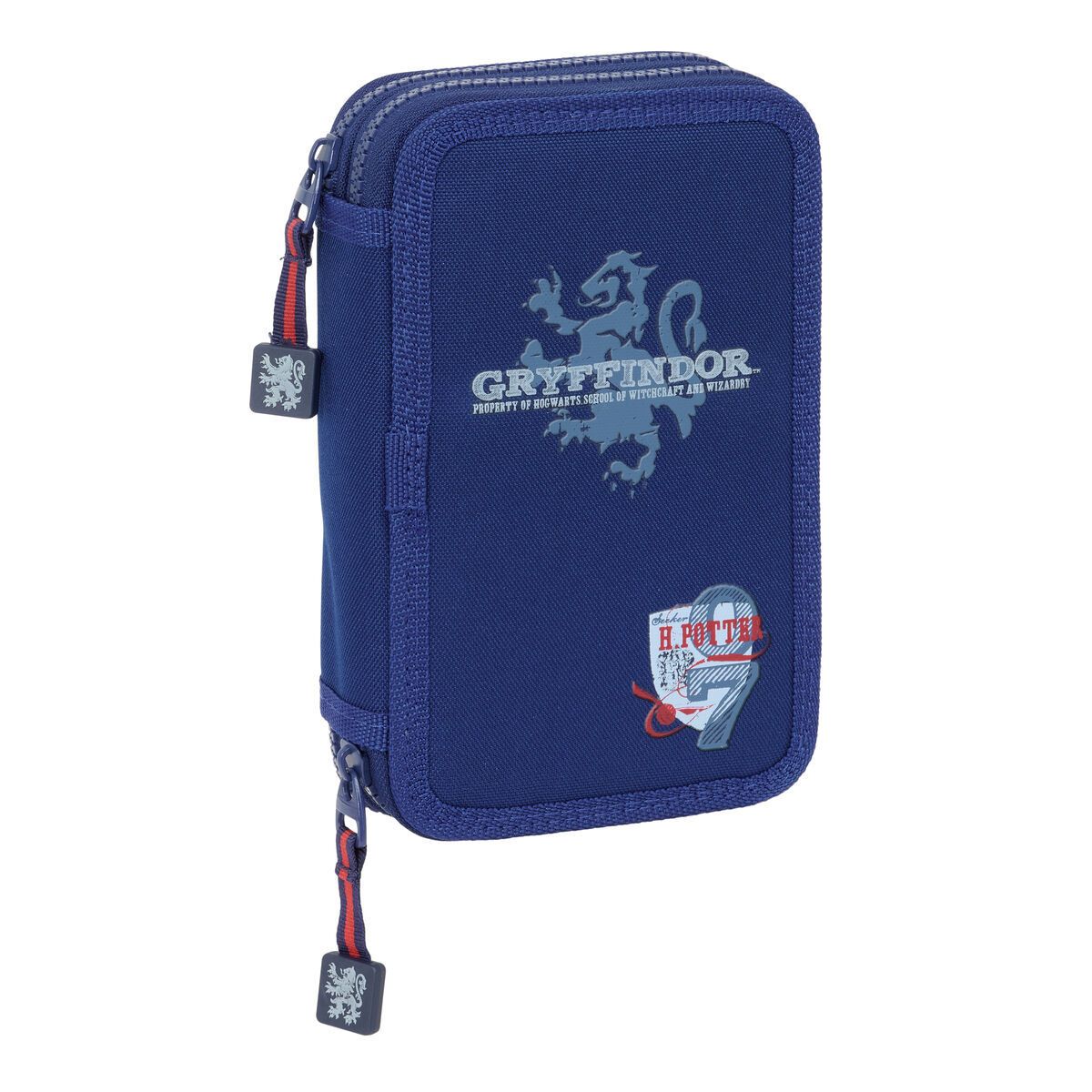 KALINDRA | BB. Double Pencil Case Harry Potter Captain Navy Blue 12.5 x 19.5 x 4 cm Double Pencil Case 29 Pieces