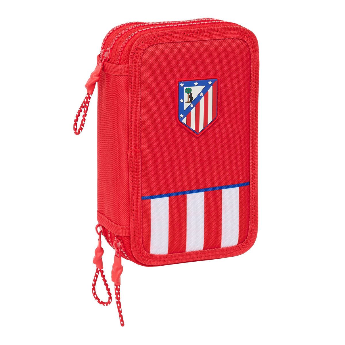 KALINDRA | BB. Triple Pencil Case Atlético Madrid Red 12,5 x 19,5 x 5,5 cm 36 Pieces
