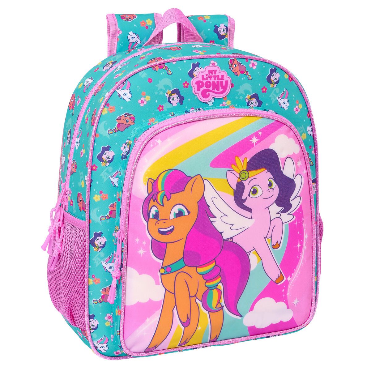 KALINDRA | BB. School Bag My Little Pony Magic Pink Turquoise 32 x 38 x 12 cm