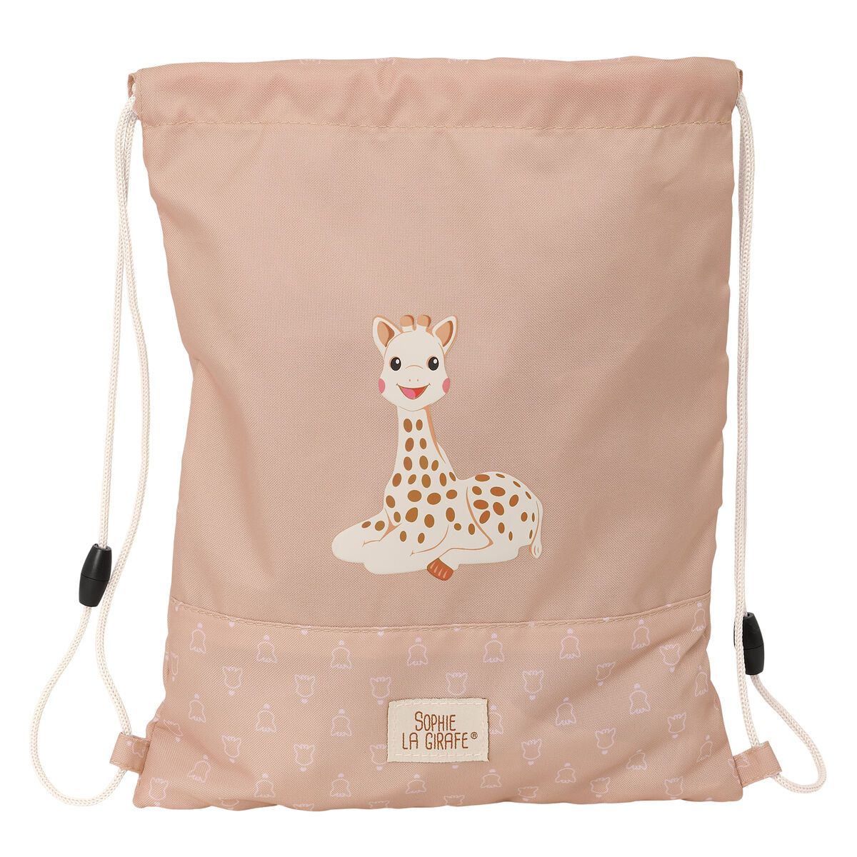 KALINDRA | BB. Backpack with Strings Sophie la Girafe Beige 26 x 34 x 1 cm