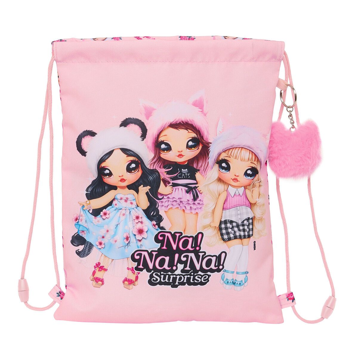 KALINDRA | BB. Backpack with Strings Na!Na!Na! Surprise Fabulous Pink 26 x 34 x 1 cm