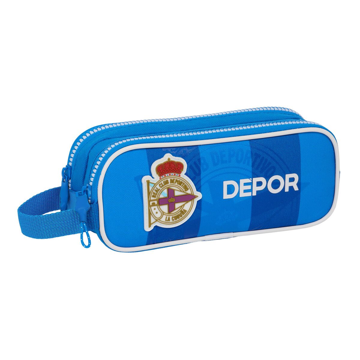 KALINDRA | BB. Double Carry-all R. C. Deportivo de La Coruña Blue 21 x 8 x 6 cm