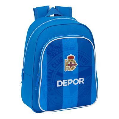 KALINDRA | BB. Mochila Escolar R. C. Deportivo de La Coruña Azul 27 x 33 x 10 cm