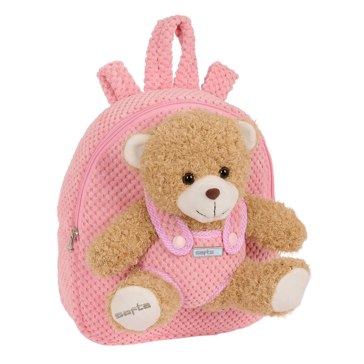 KALINDRA | BB. Child bag Safta Teddy Bear Pink 23 x 27 x 7,5 cm