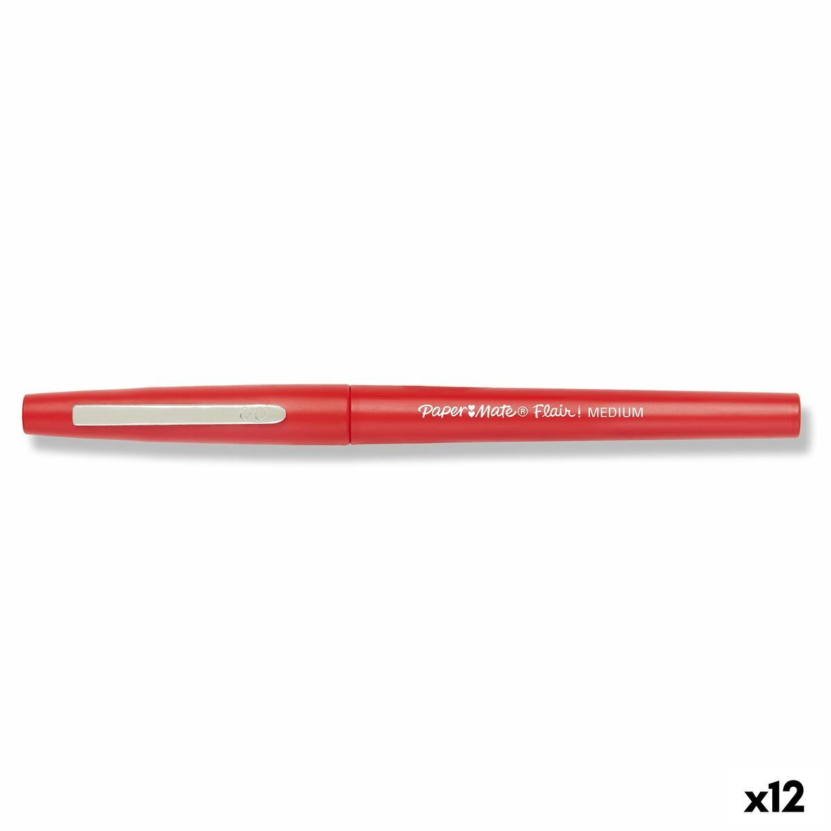 KALINDRA | BB. Marker pen/felt-tip pen Paper Mate Flair Medium Red (12 Units)
