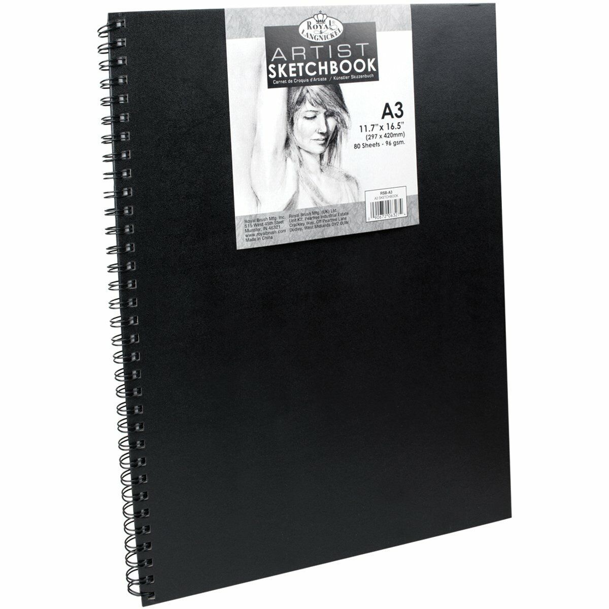 KALINDRA | BB. Drawing Pad Royal &amp; Langnickel Black A3