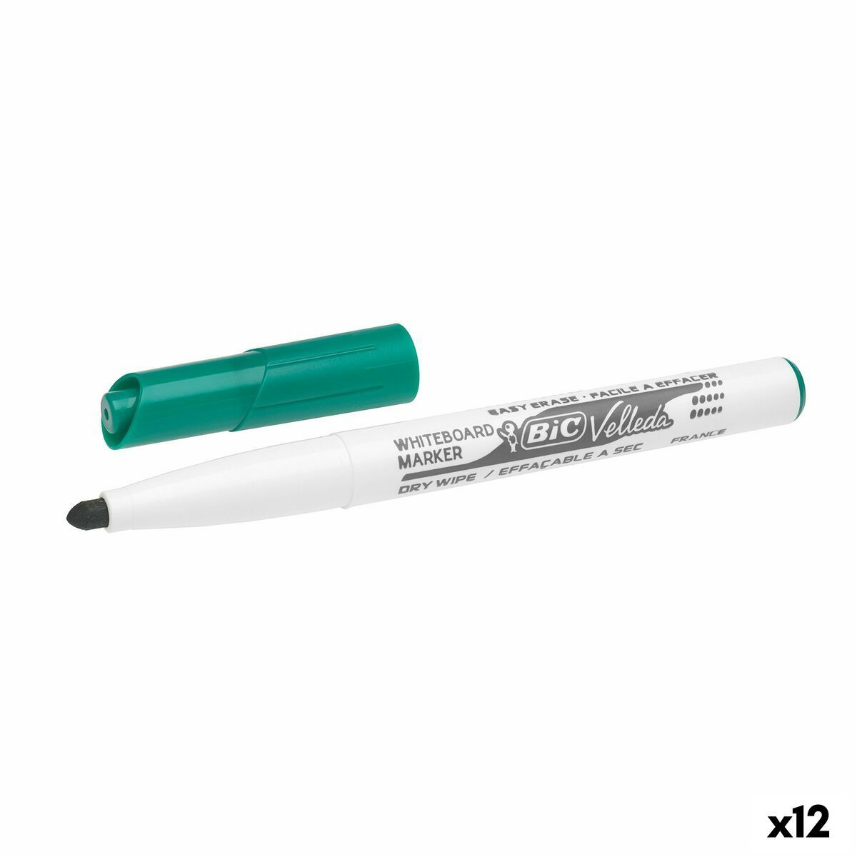 KALINDRA | BB. Felt-tip pens Bic Pocket 1741 Whiteboard Circular Green (12 Units)