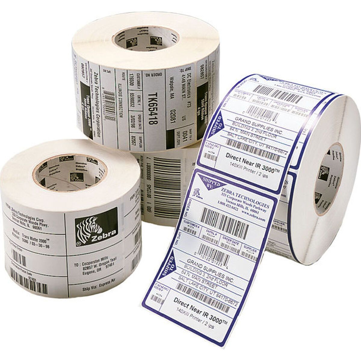 KALINDRA | BB. Printer Labels Zebra Select 2000T White Ø 25 mm (12 Units)