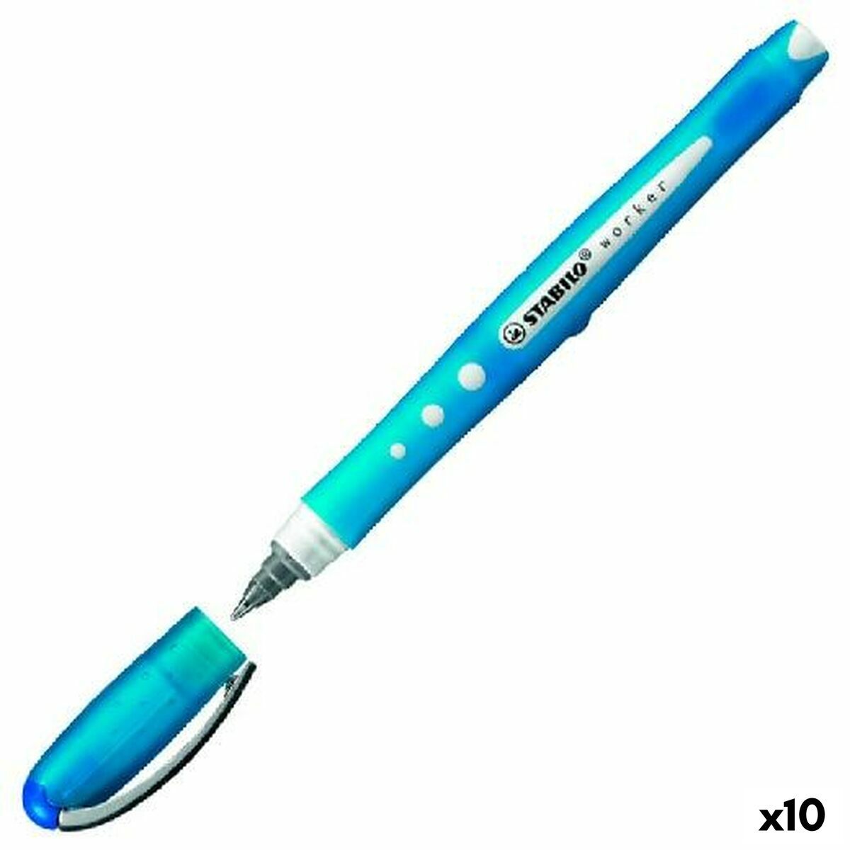 KALINDRA | BB. Liquid ink pen Stabilo Roller Worker Blue 0,5 mm (10 Units)