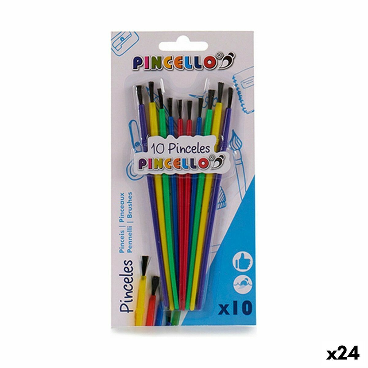 KALINDRA | BB. Paintbrushes Pincello Multicolour Set (24 Units)