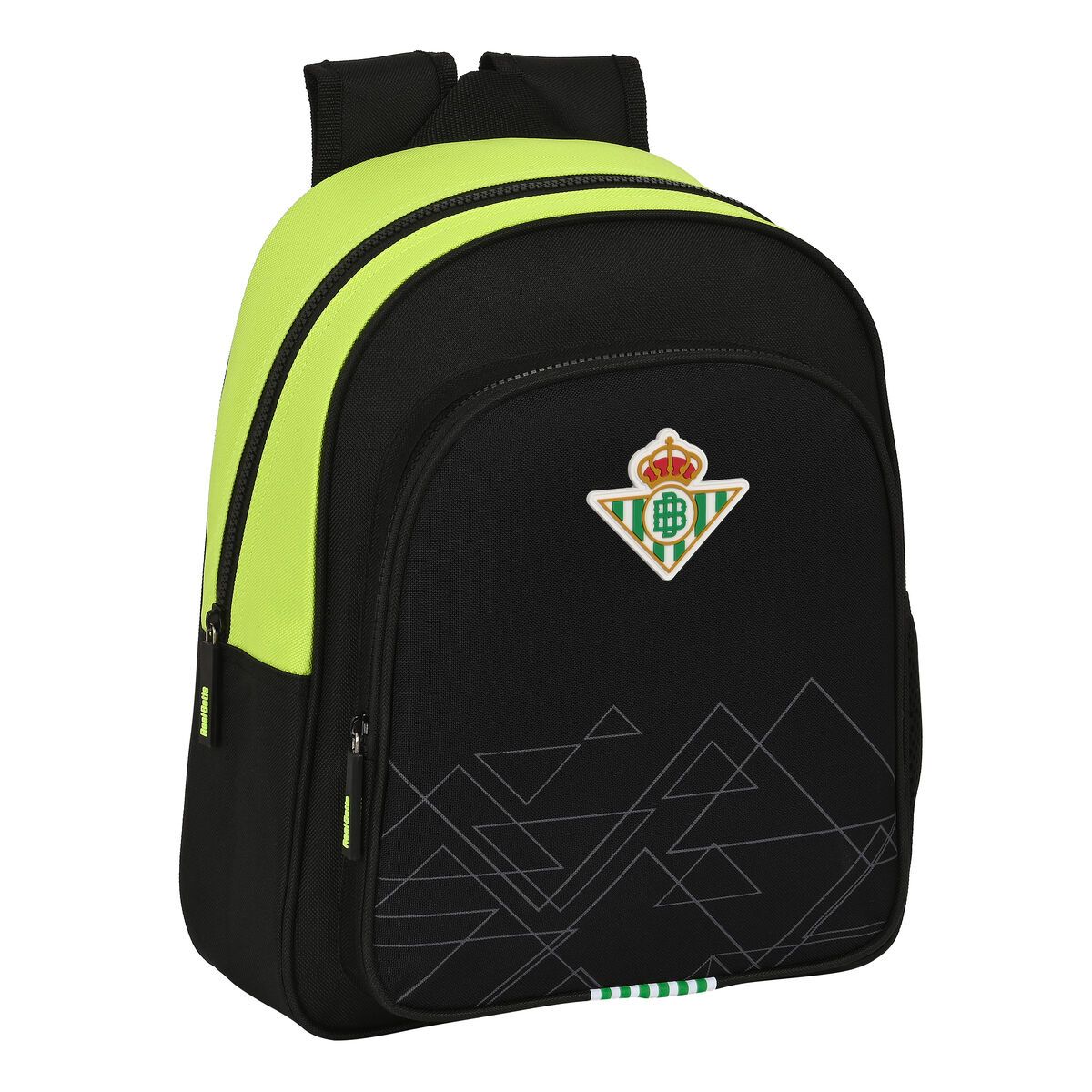 KALINDRA | BB. School Bag Real Betis Balompié Black Lime 28 x 34 x 10 cm