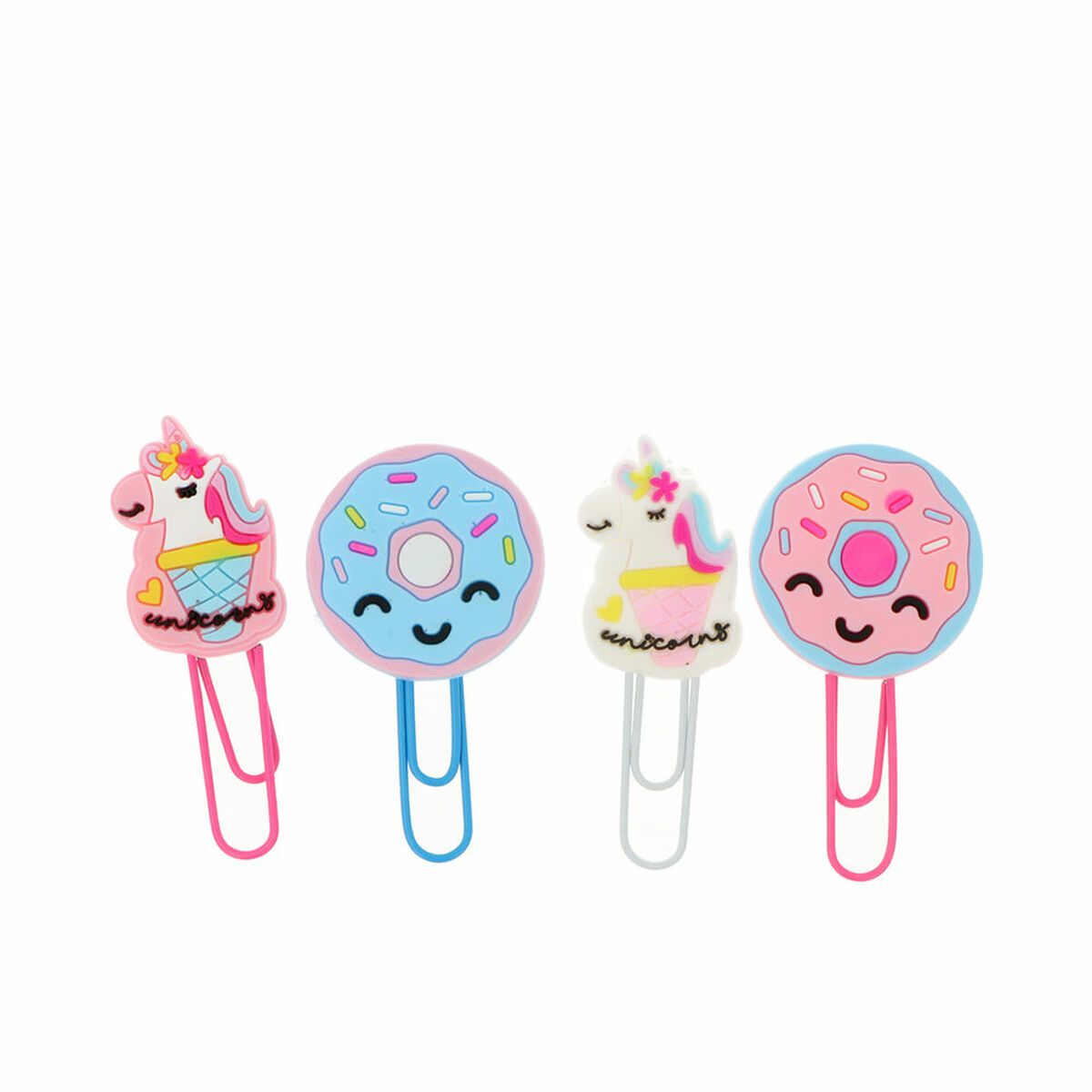 KALINDRA | BB. Clips Inca   Multicolour Unicorn Donut (4 Units)