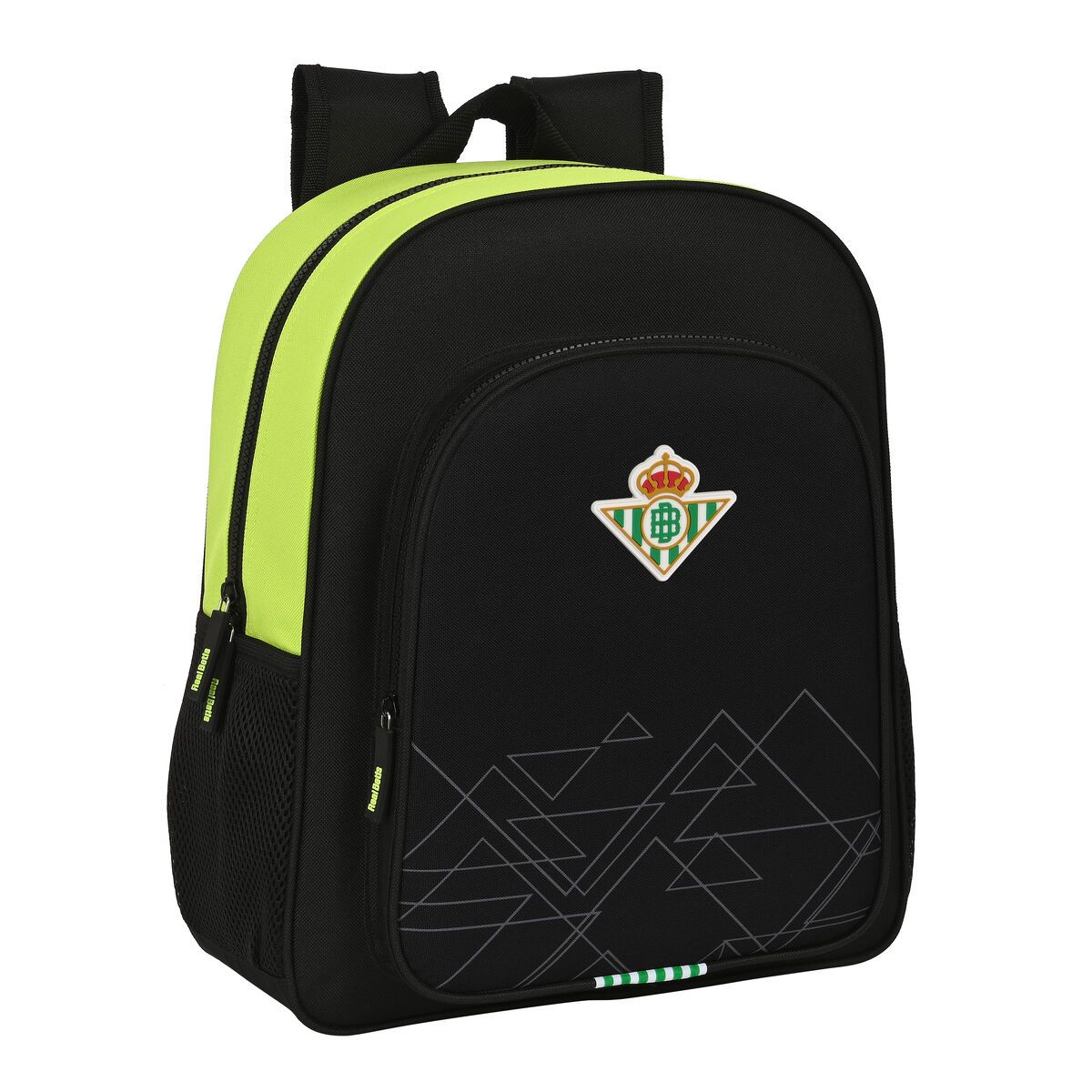 KALINDRA | BB. School Bag Real Betis Balompié 32 x 38 x 12 cm Black Lime