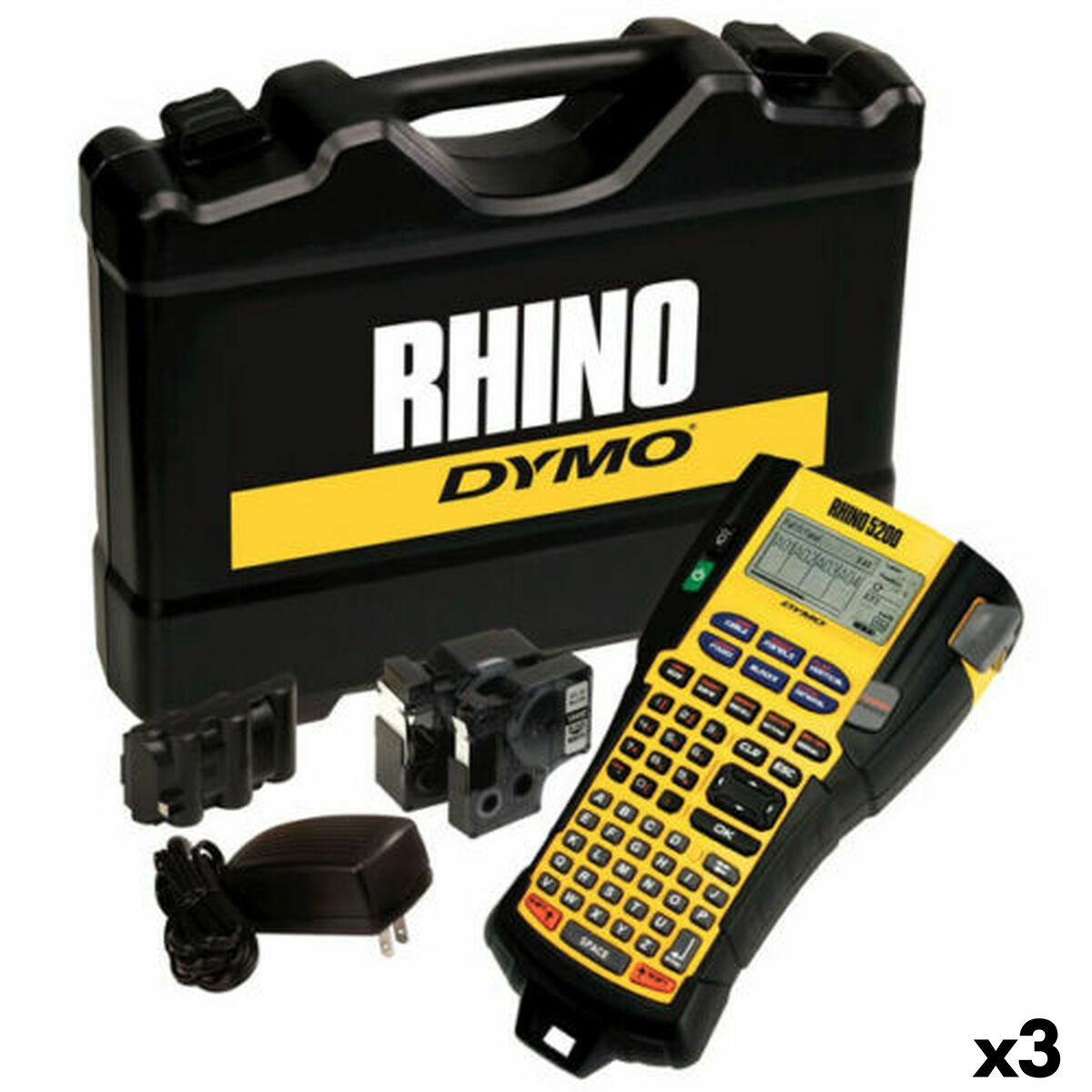 KALINDRA | BB. Portable Electric Label Maker Dymo Rhino 5200 Briefcase (3 Units)