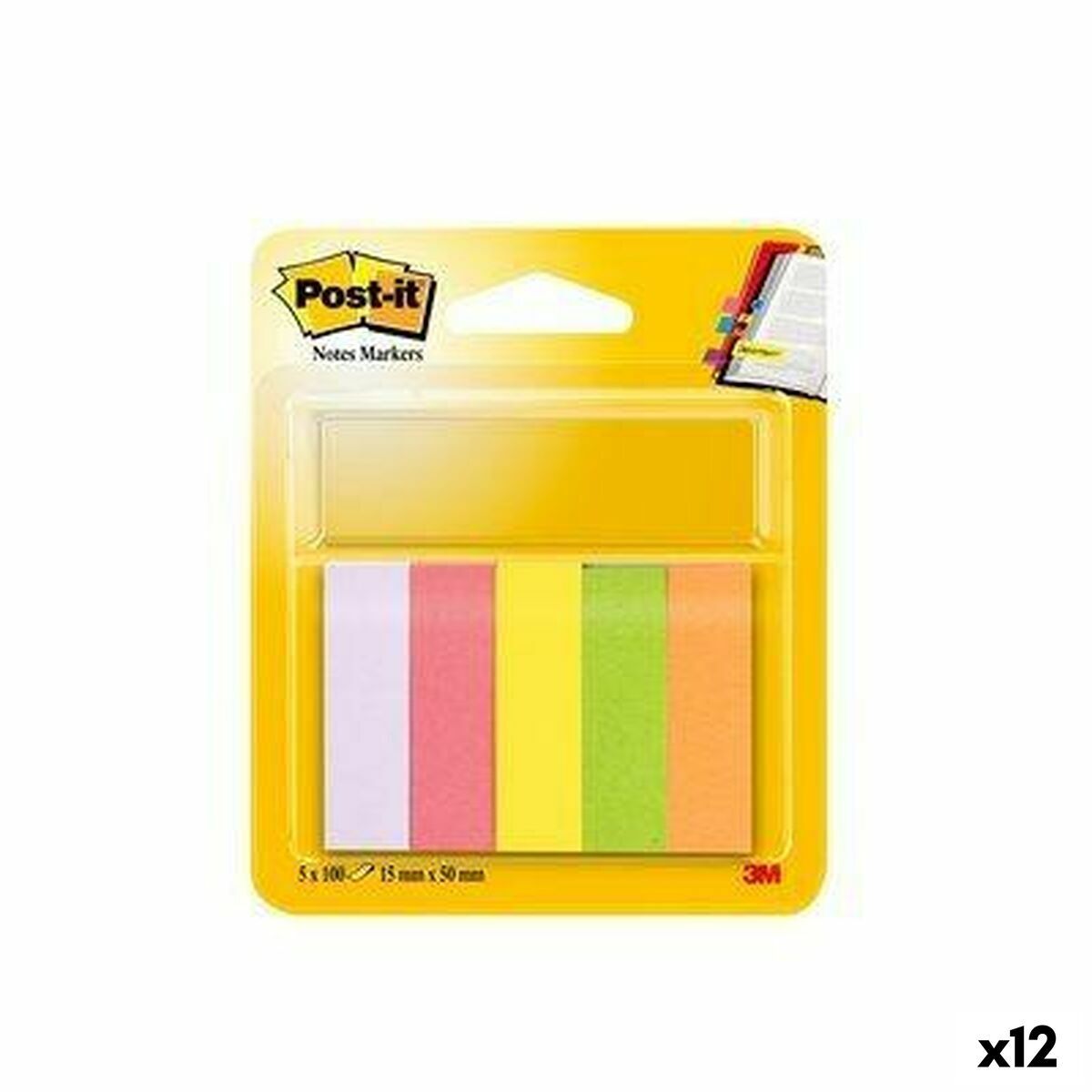KALINDRA | BB. Sticky Notes Post-it 47,6 x 47,6 mm Multicolour (12 Units)