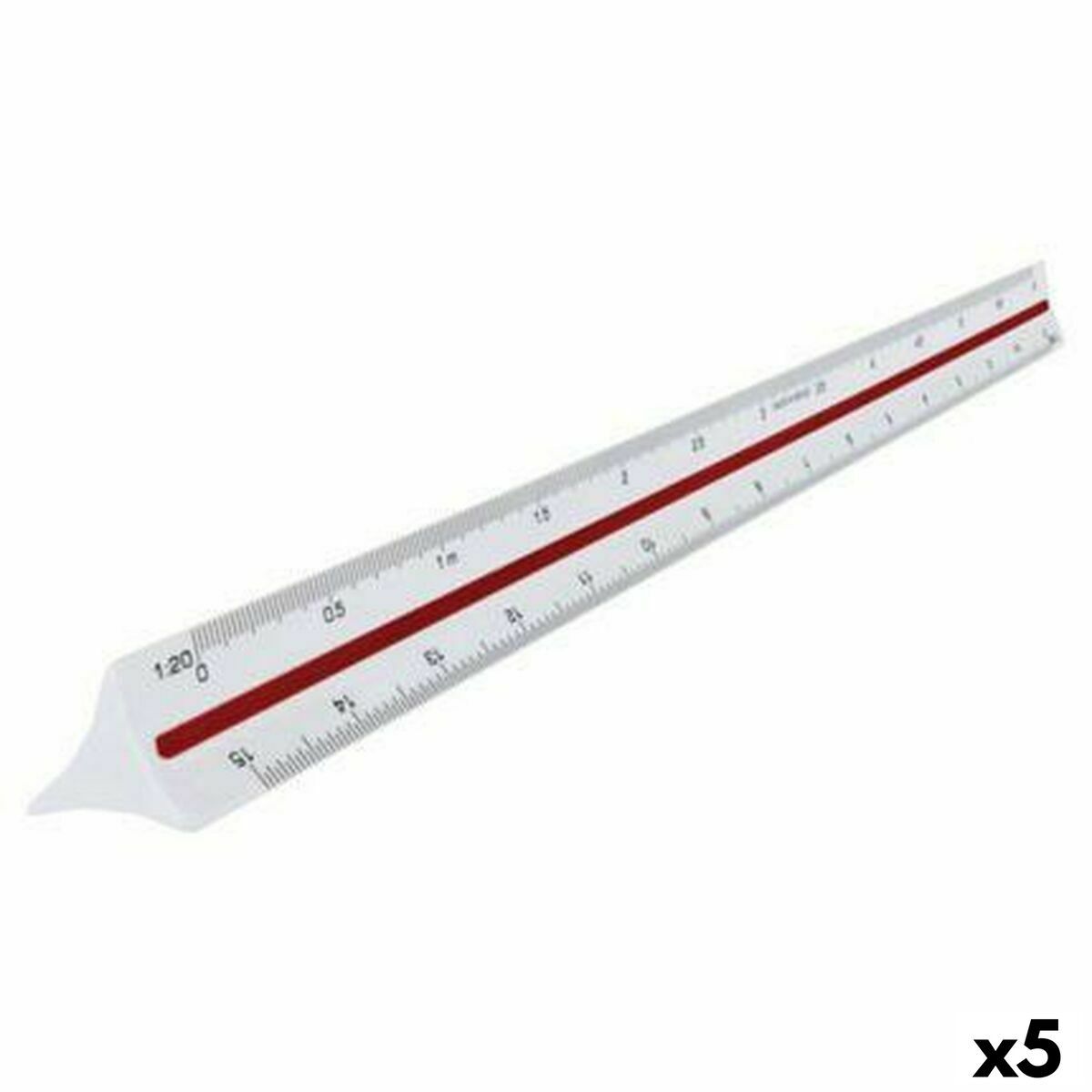 KALINDRA | BB. Ruler Maped White 30 cm (5 Units)