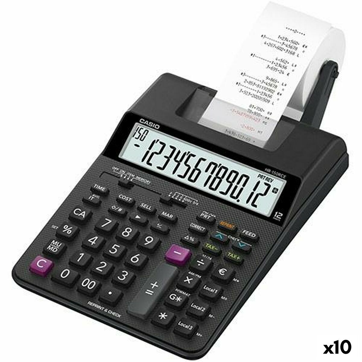 KALINDRA | BB. Printer calculator Casio HR-150RCE Black (10Units)