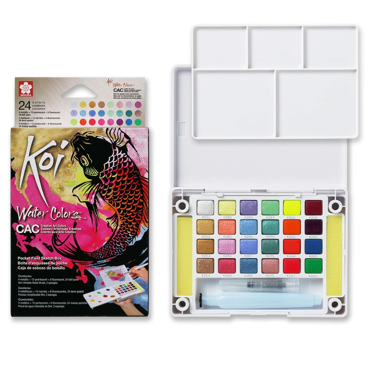 KALINDRA | BB. Watercolour paint set Talens Sakura Koi Water Colors Multicolour
