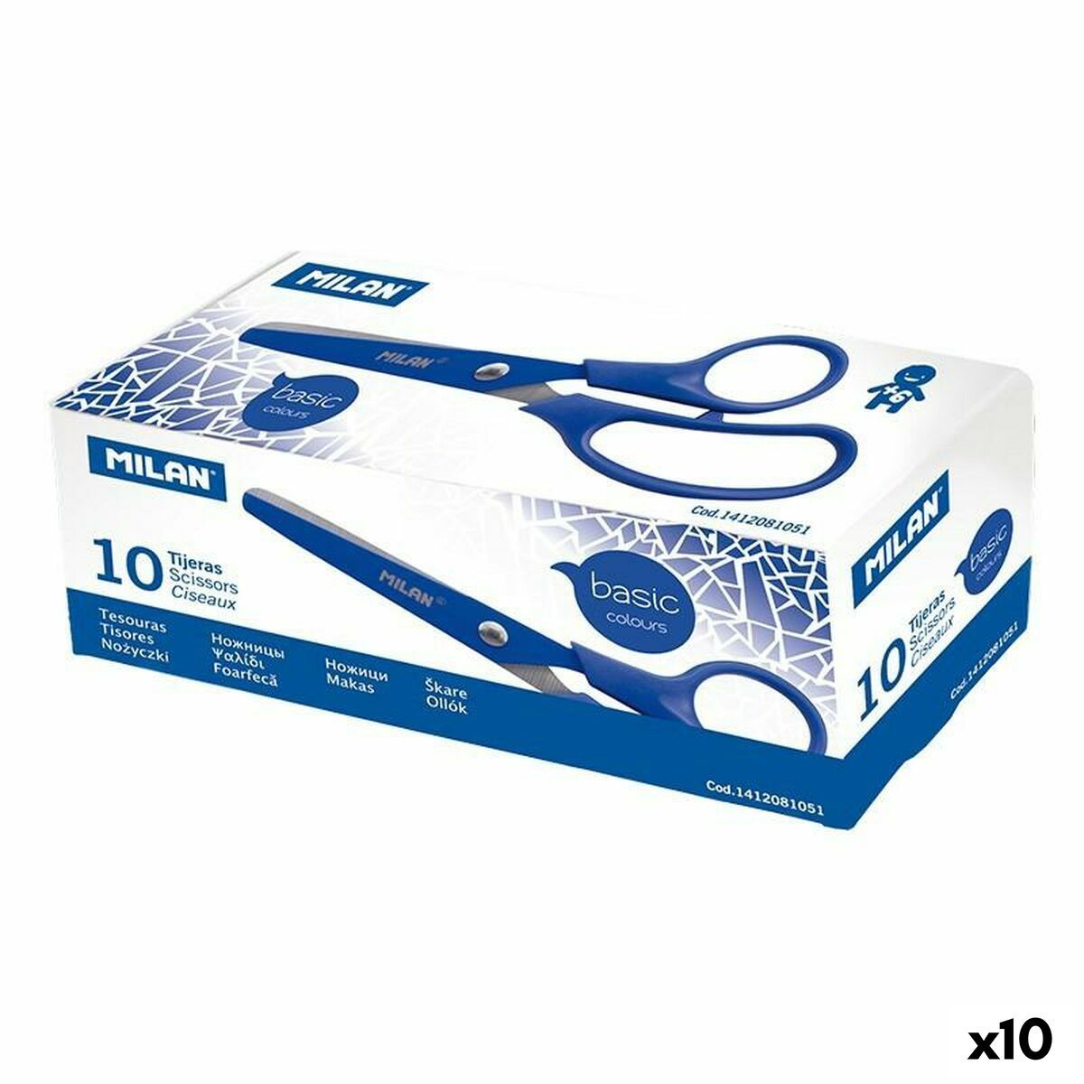 KALINDRA | BB. Scissors Milan Blue Stainless steel (10 Units)