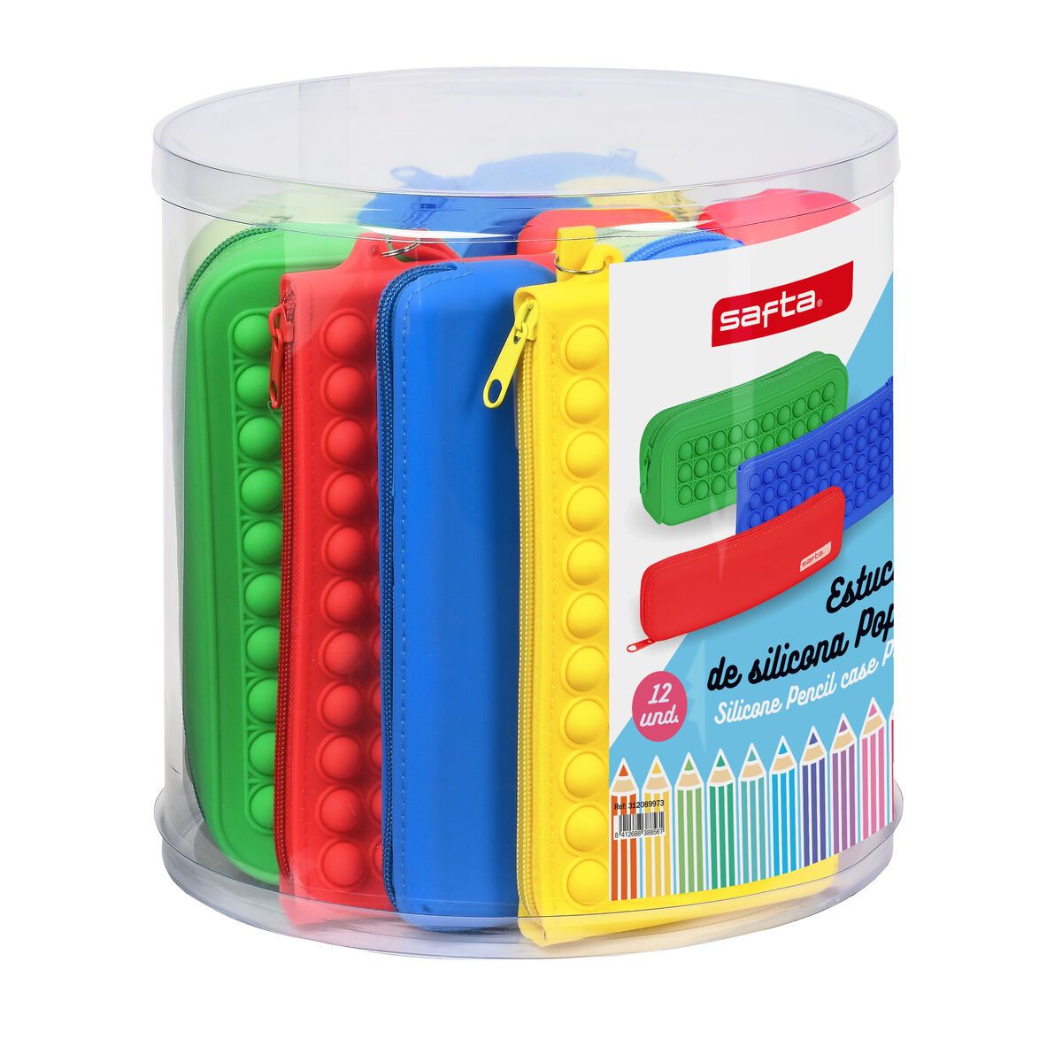 KALINDRA | BB. School Case Safta Pop It Multicolour Set (12 Pieces)