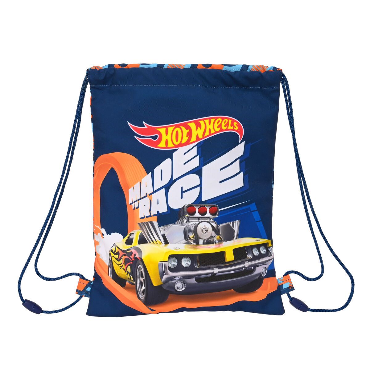 KALINDRA | BB. Backpack with Strings Hot Wheels Speed club Orange (26 x 34 x 1 cm)
