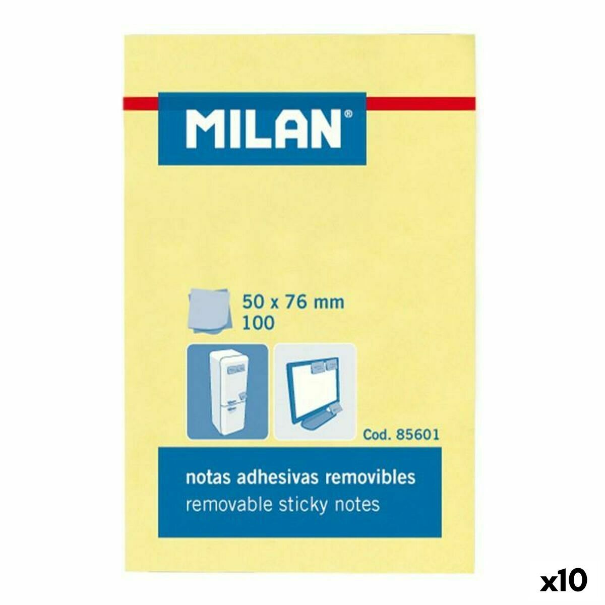 KALINDRA | BB. Sticky Notes Milan Yellow 56 x 76 mm (10 Units)