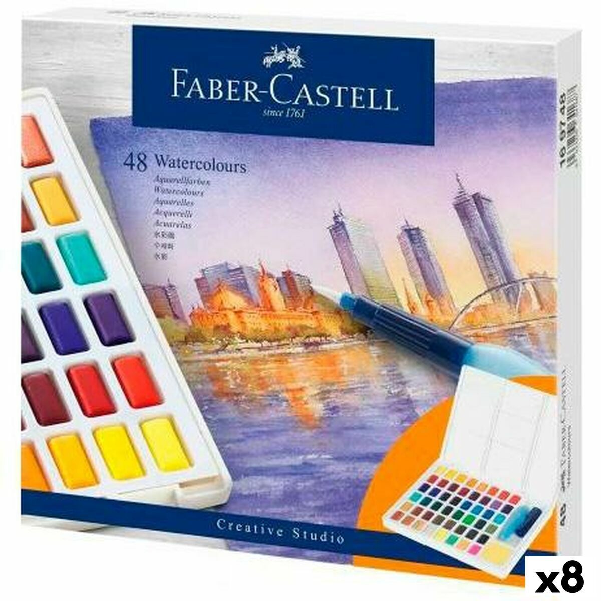KALINDRA | BB. Watercolour paint set Faber-Castell Creative Studio (8 Units)