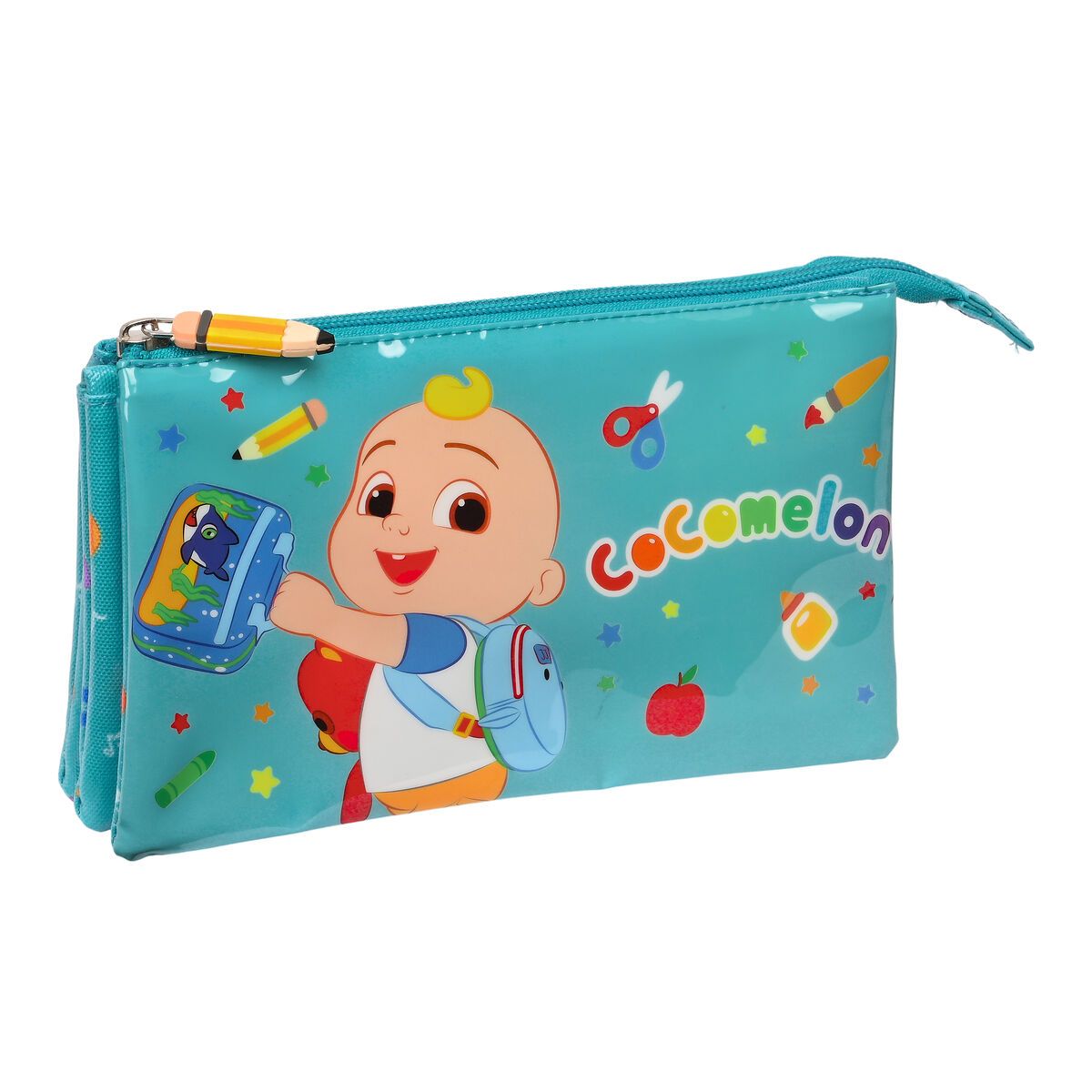 KALINDRA | BB. Triple Carry-all CoComelon Back to class Light Blue (22 x 12 x 3 cm)