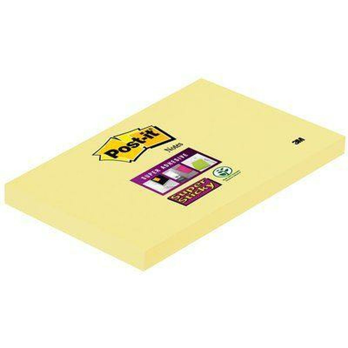 KALINDRA | BB. Sticky Notes Post-it CANARY YELLOW 7,6 X 12,7 cm Yellow (76 x 127 mm) (12 Units)