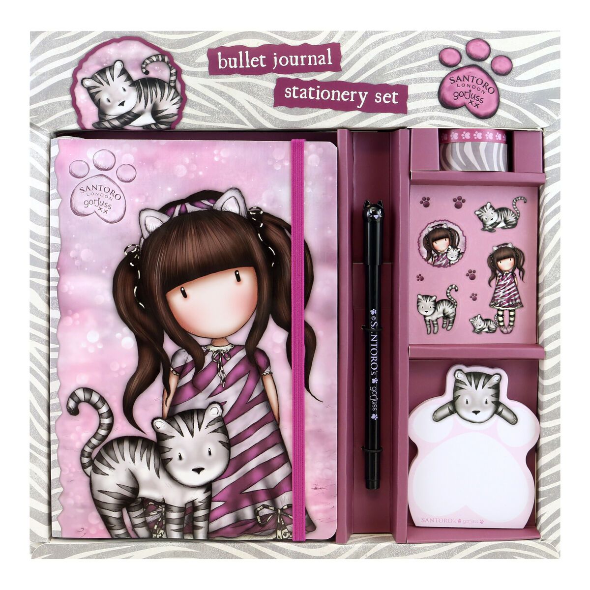 KALINDRA | BB. Stationery Set Gorjuss Ruby wild Pink Grey