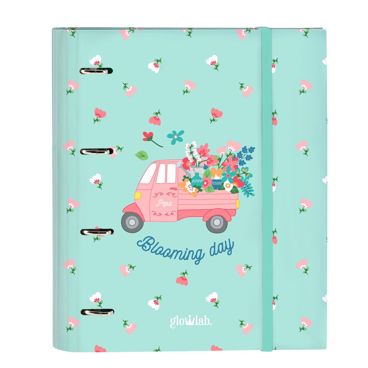 KALINDRA | BB. Ring binder Glow Lab Pepa A4 Green (27 x 32 x 3.5 cm)