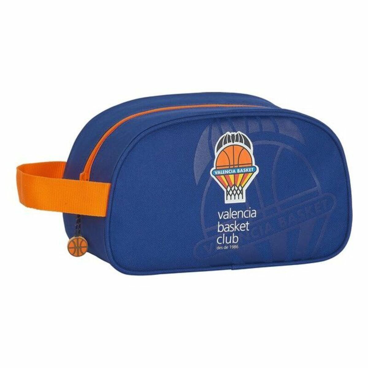 KALINDRA | BB. School Toilet Bag Valencia Basket M248 Blue Orange 26 x 15 x 12 cm