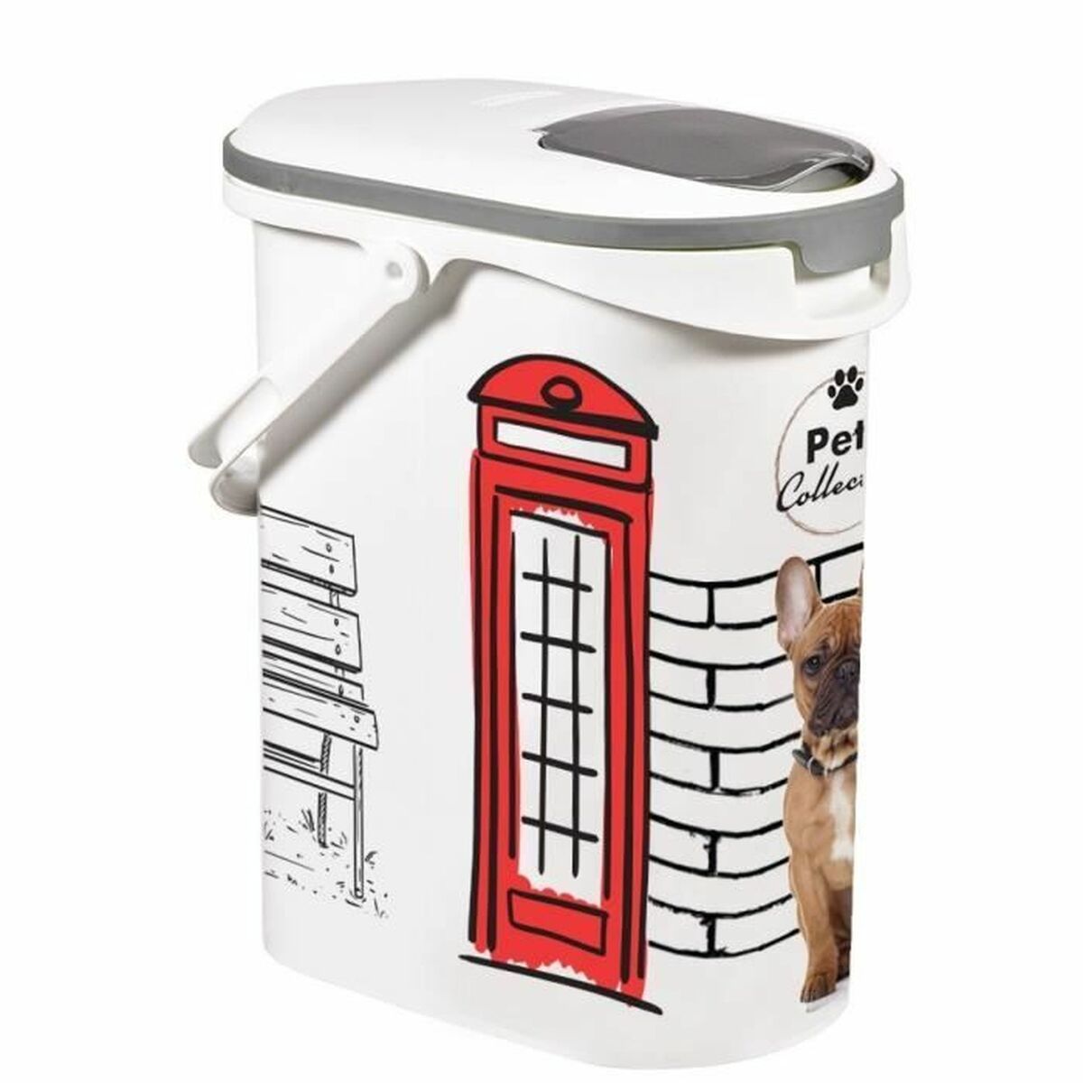 KALINDRA | BB. Pet food jar Curver Pets Collection White 10 L