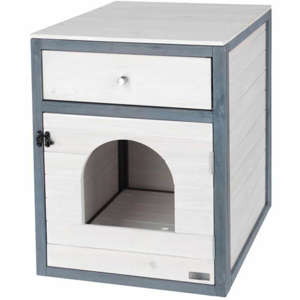 KALINDRA | BB. Cat Litter Box Kerbl Blue White Plastic